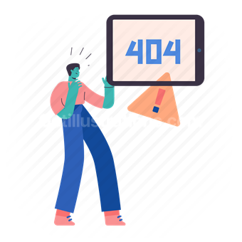 Graphics error. 404 Illustration. Error illustration. Penyebab 404